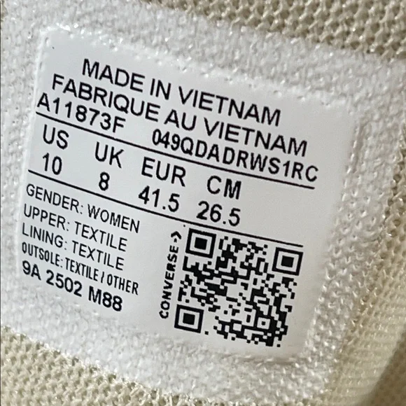 Converse Wmns Chuck Taylor All Star Lift Platform High 'You Dew You' Size 10 NEW - Picture 11 of 13